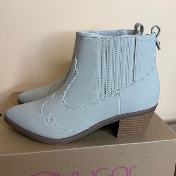 Sugar auburn western-style ankle boots stone color size 7.5 shoes booties - Picture 7 of 8